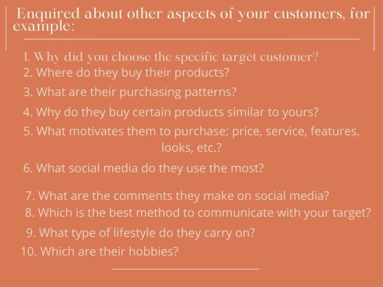 image questions about target audience